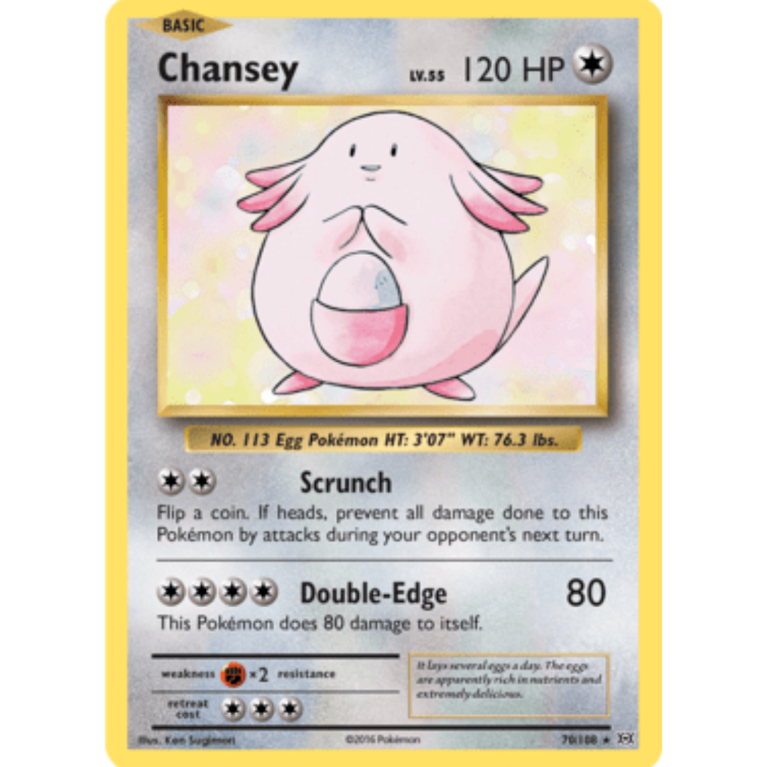 Chansey 070/108 - Holofoil XY Evolutions - Holo Rare