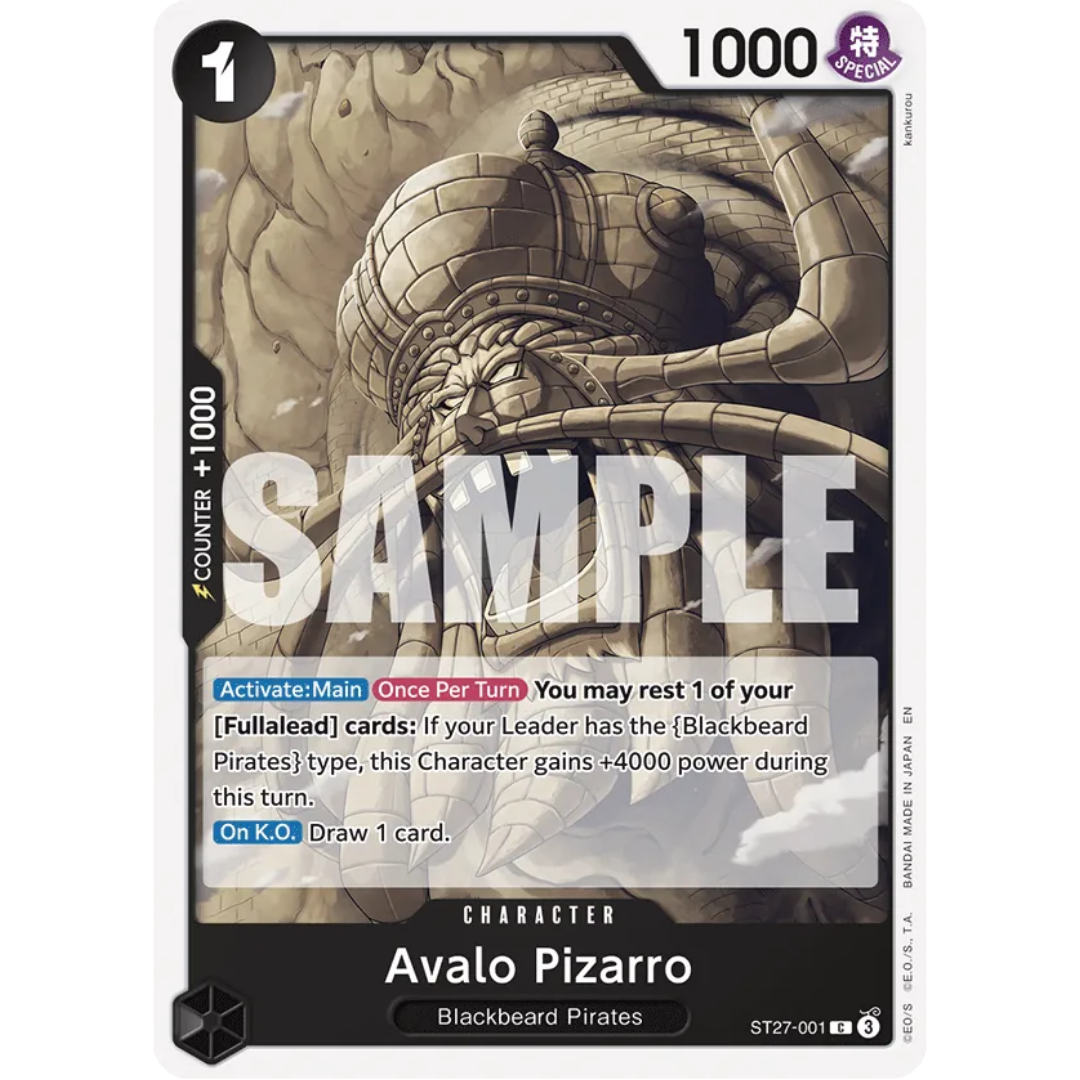 Avalo Pizarro (ST27-001) - Starter Deck 27: BLACK Marshall.D.Teach
