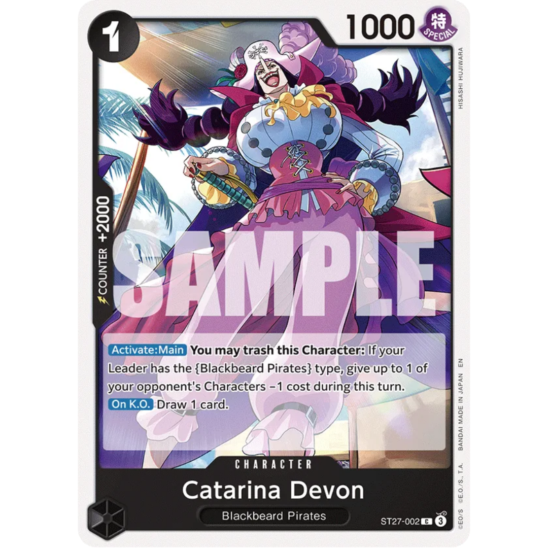 Catarina Devon (ST27-002) - Starter Deck 27: BLACK Marshall.D.Teach