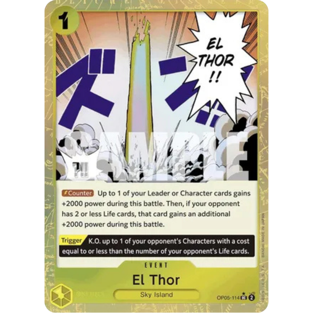 El Thor (Textured Foil) (OP05-114) - Premium Booster -The Best- Foil
