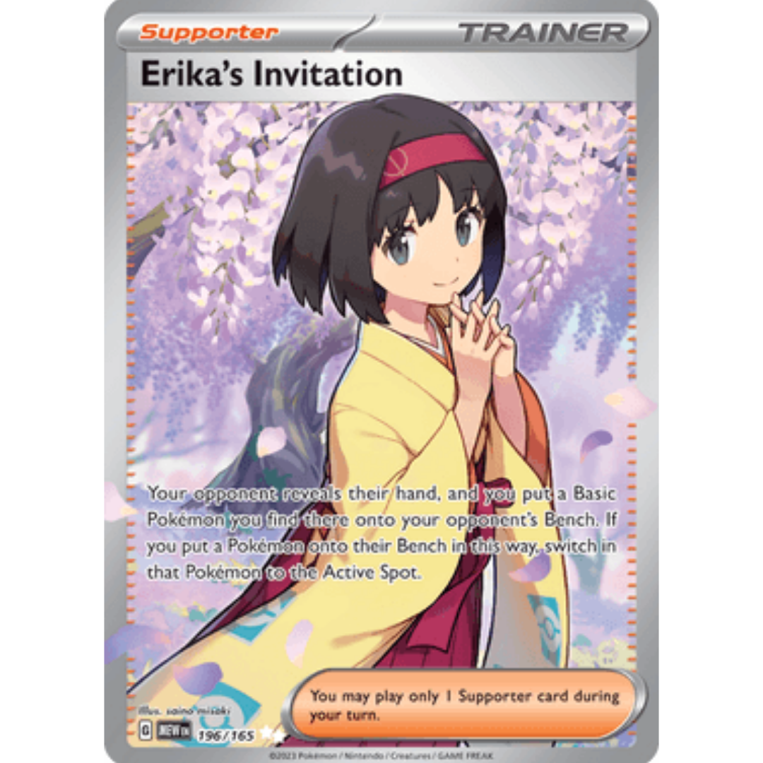 Erika's Invitation 196/165 - Holofoil SV Scarlet & Violet 151 - Ultra Rare