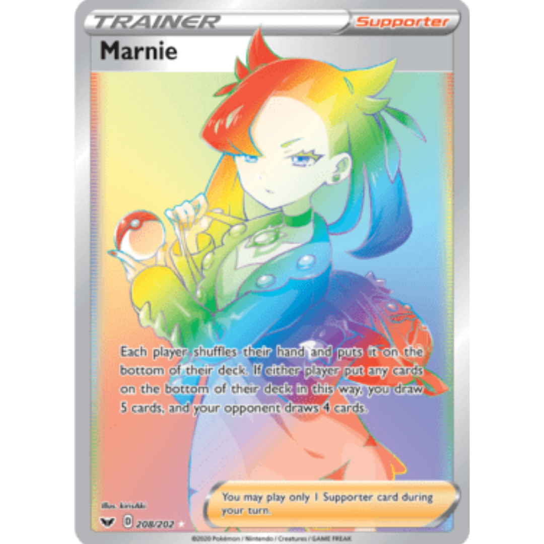 Marnie (Secret) 208 - Holofoil SWSH01 Sword & Shield Base Set - Secret Rare