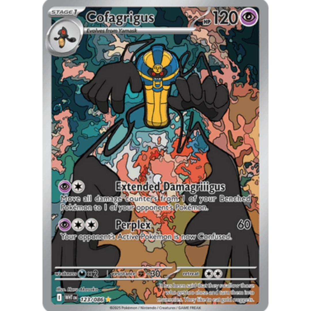 Cofagrigus 123/086 - Holofoil SV White Flare - Illustration Rare