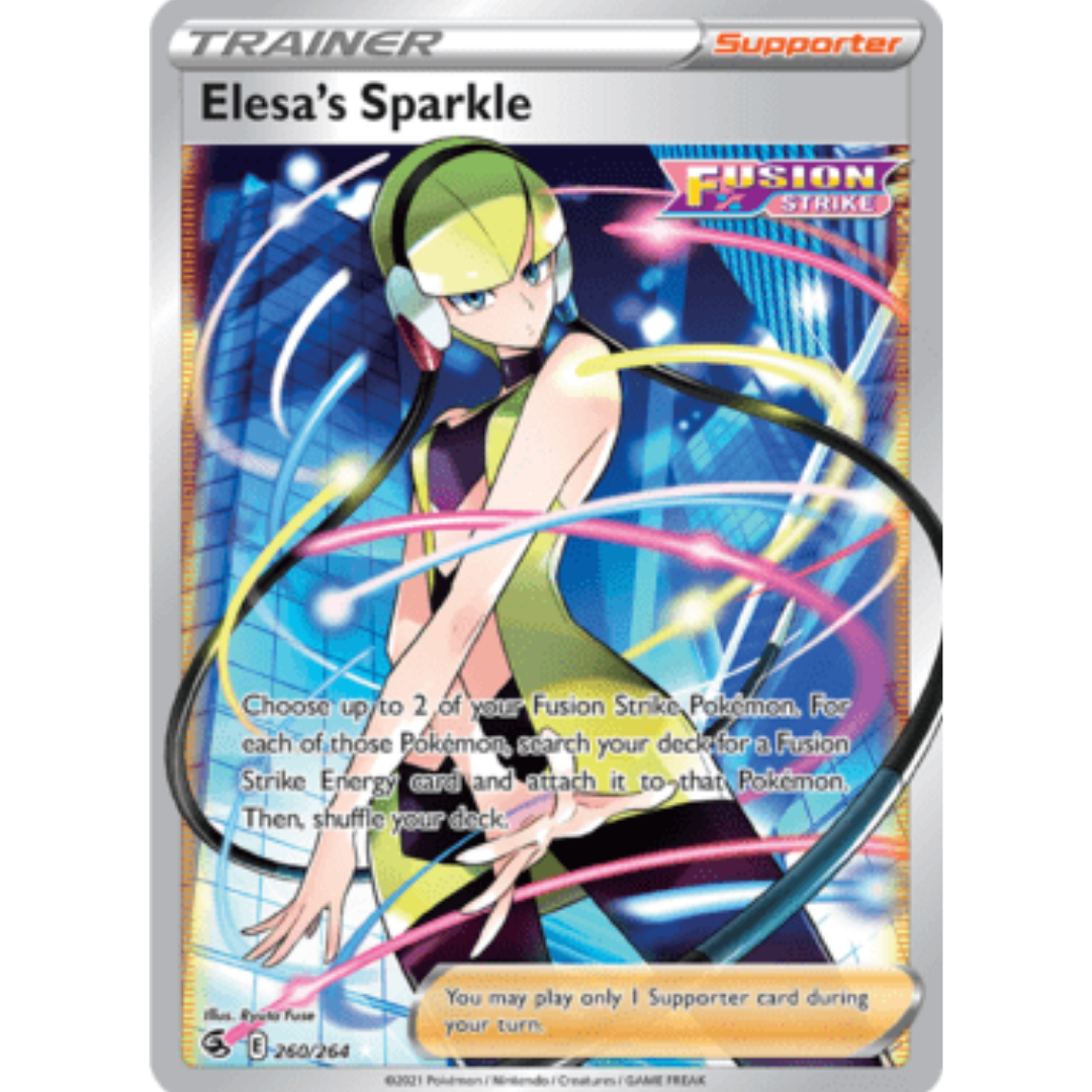 Elesa's Sparkle (Full Art) 260 - Holofoil SWSH08 Fusion Strike - Ultra Rare