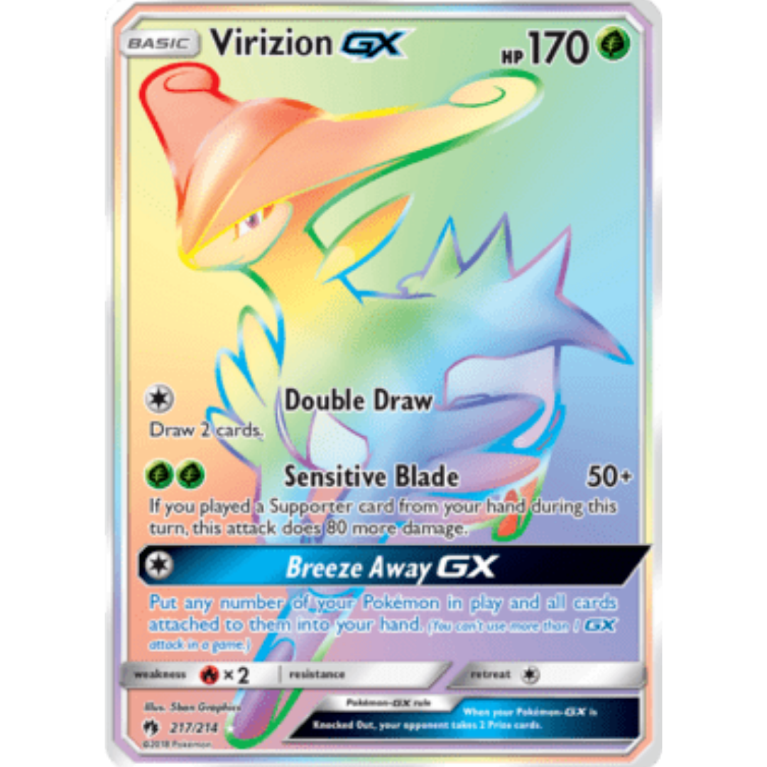Virizion GX (Secret) - Holofoil SM Lost Thunder - Secret Rare