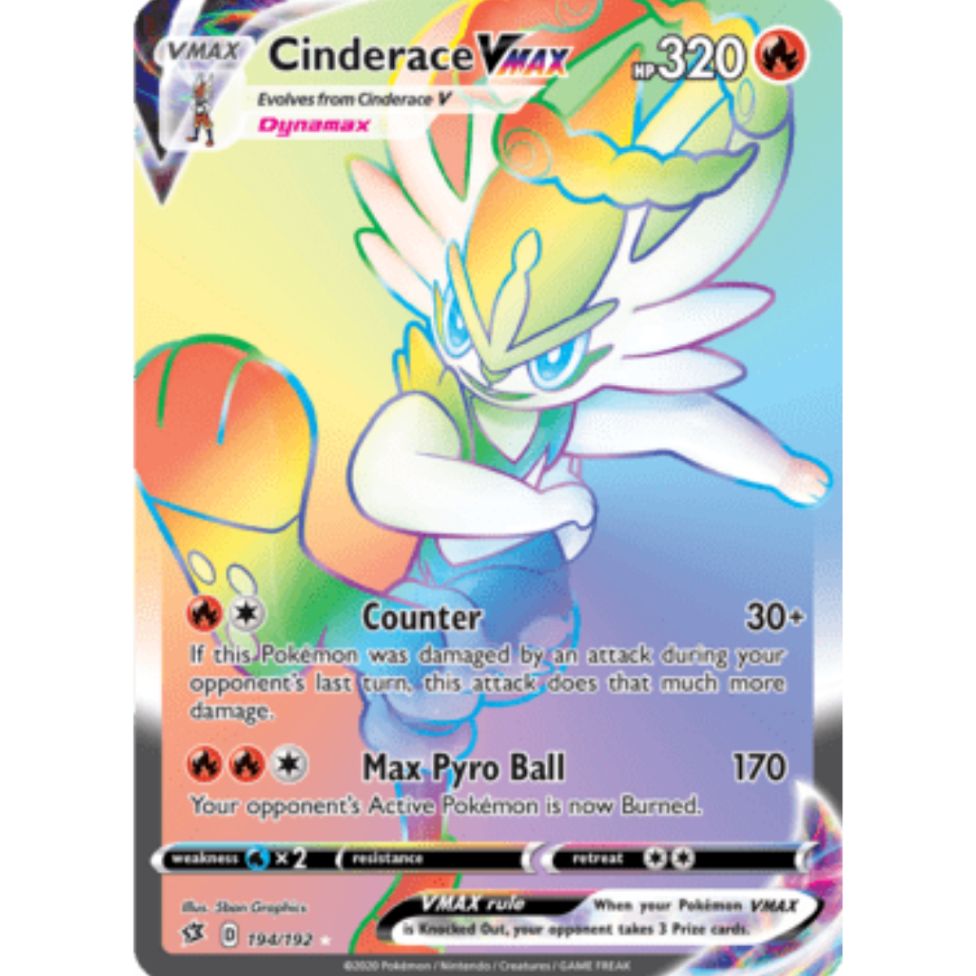 Cinderace VMAX (Secret)/192 - Holofoil SWSH02 Rebel Clash - Secret Rare