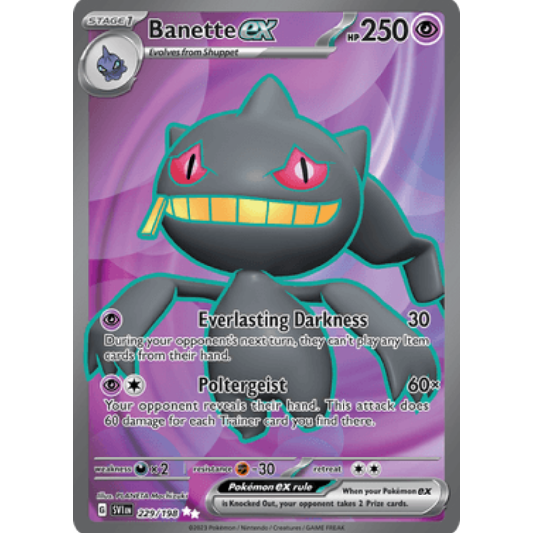 Banette ex 229/198 - Holofoil SV01 Scarlet & Violet Base Set - Ultra Rare