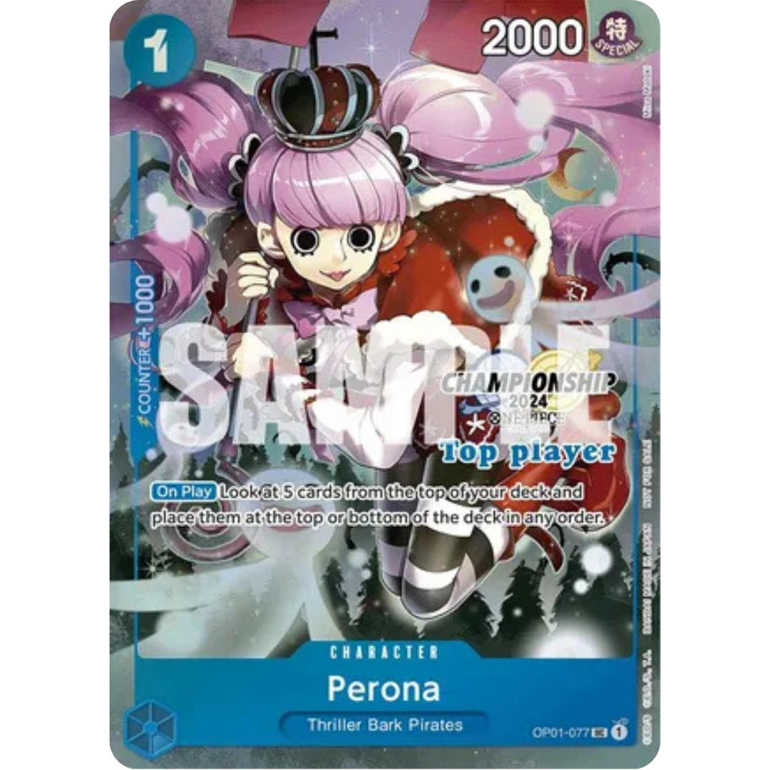 Perona (Championship 2024 Top Player Pack) (OP01-077) - One Piece Promotion Cards