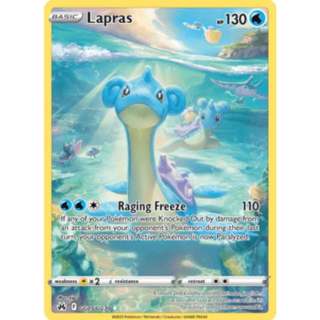 Lapras GG05 - Holofoil SWSH Crown Zenith Galarian Gallery - Ultra Rare