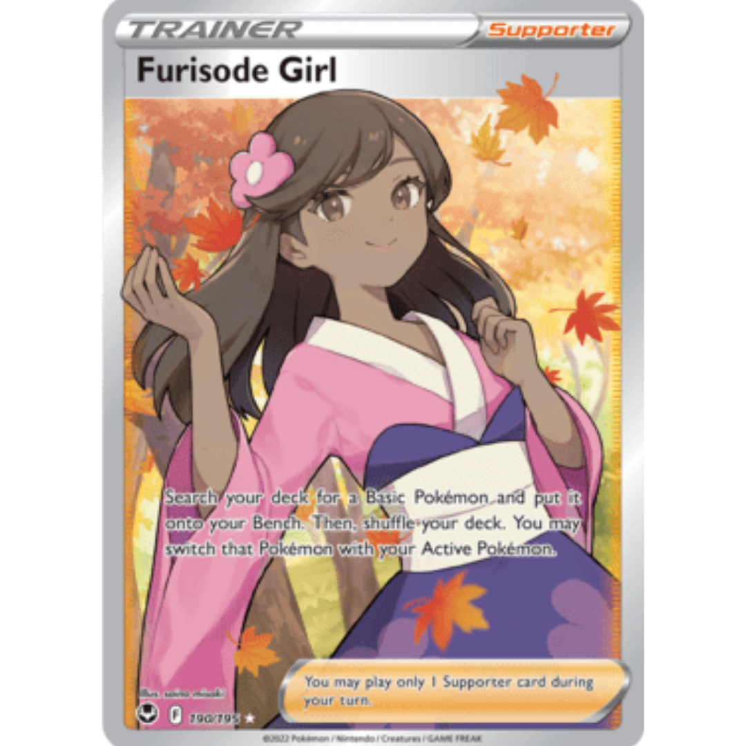 Furisode Girl (Full Art) 190 - Holofoil SWSH12 Silver Tempest - Ultra Rare