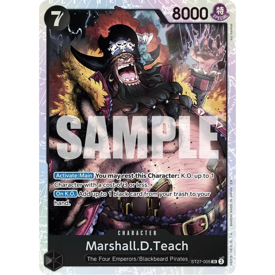 Marshall.D.Teach (ST27-005) (ST27-005) - Starter Deck 27: BLACK Marshall.D.Teach Foil