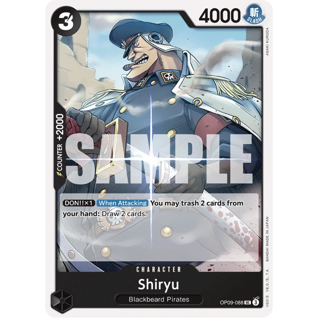 Shiryu (Reprint) (OP09-088) - Starter Deck 27: BLACK Marshall.D.Teach