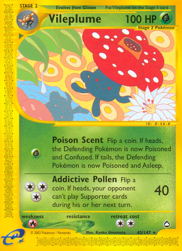 Vileplume 043 Aquapolis - Rare