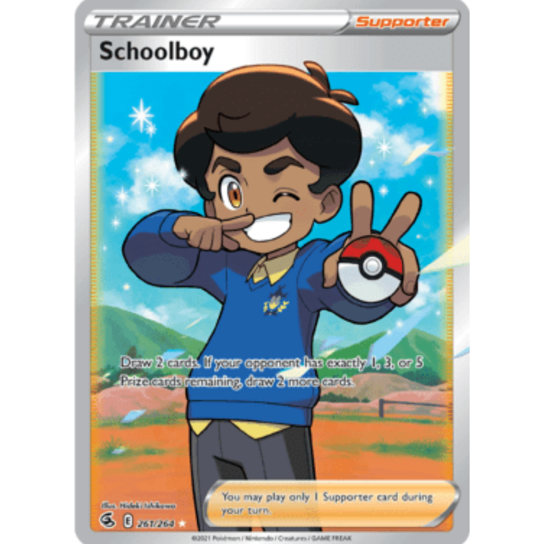 Schoolboy (Full Art) 261 - Holofoil SWSH08 Fusion Strike - Ultra Rare