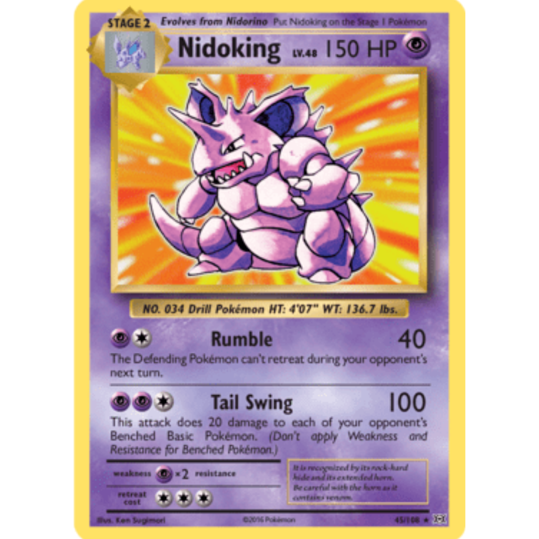 Nidoking 045 - Holofoil XY Evolutions - Holo Rare