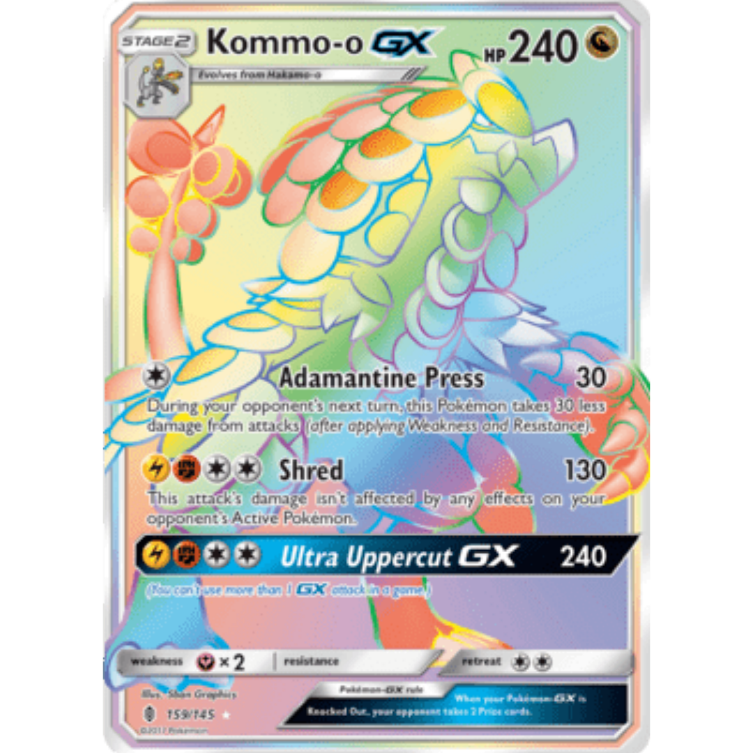 Kommo-o GX (Secret) - Holofoil SM Guardians Rising - Secret Rare