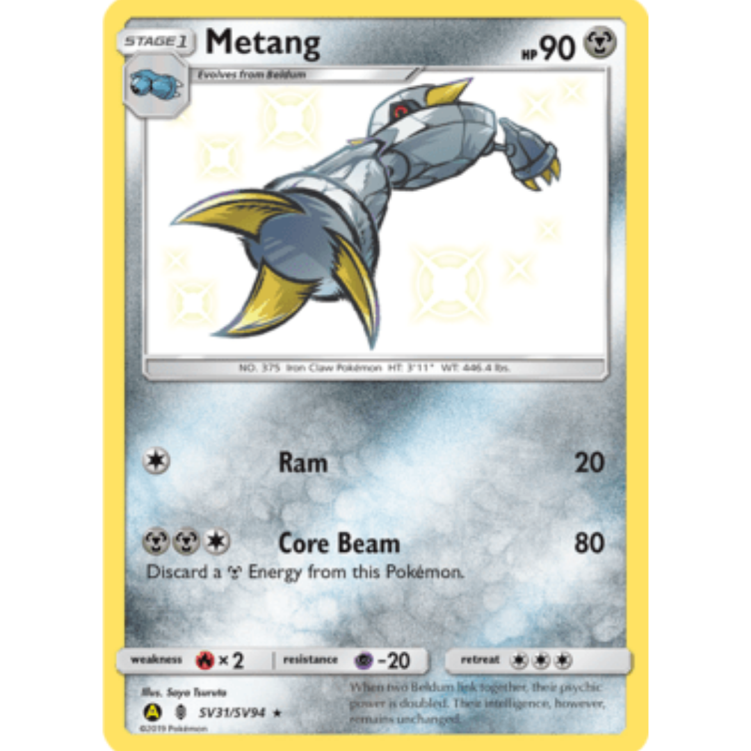 Metang SV31 - Holofoil Hidden Fates Shiny Vault - Shiny Holo Rare