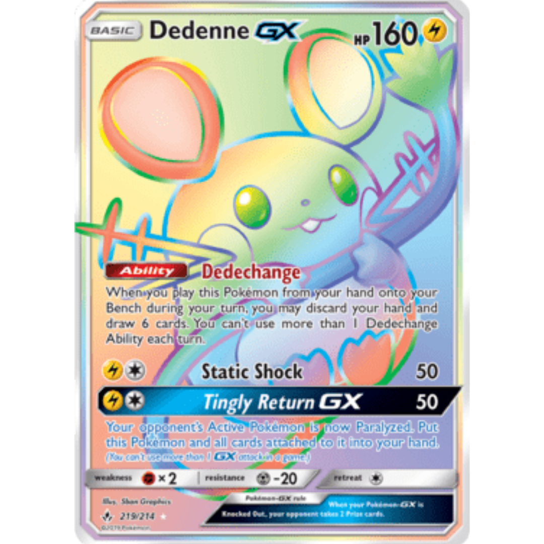 Dedenne GX (Secret) - Holofoil SM Unbroken Bonds - Secret Rare