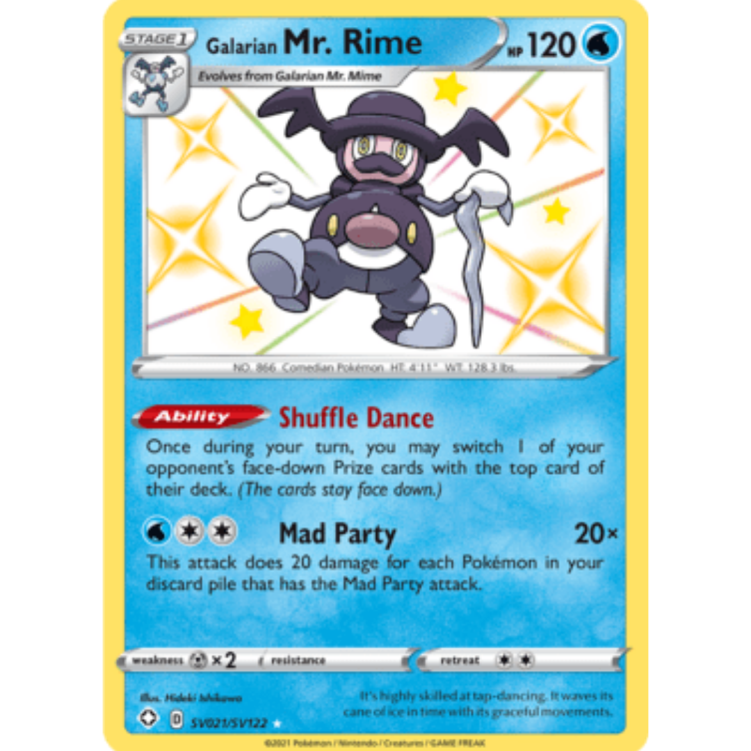 Galarian Mr. Rime SV021 - Holofoil Shining Fates Shiny Vault - Shiny Holo Rare