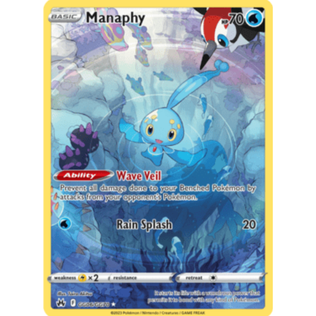 Manaphy GG06 - Holofoil SWSH Crown Zenith Galarian Gallery - Ultra Rare