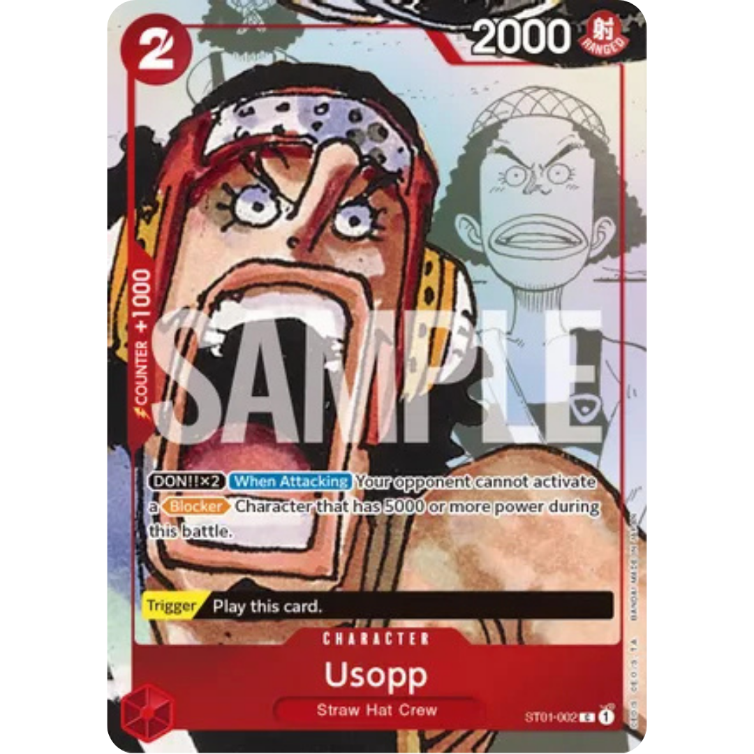 Usopp - ST01-002 (Alternate Art) (ST01-002) - One Piece Promotion Cards Foil