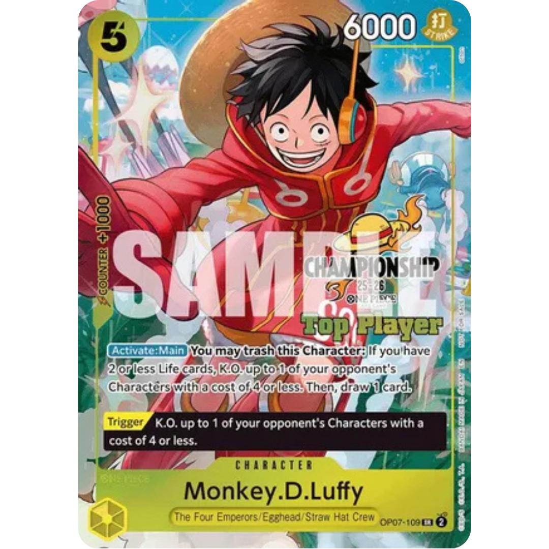 Monkey.D.Luffy (CS 25-26 Top Player Pack) (OP07-109) - One Piece Promotion Cards Foil