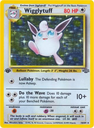 Wigglytuff (16) 016 - Unlimited Holofoil Jungle - Holo Rare