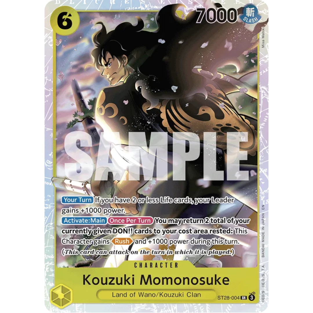 Kouzuki Momonosuke (ST28-004) - Starter Deck 28: GREEN/YELLOW Yamato Foil