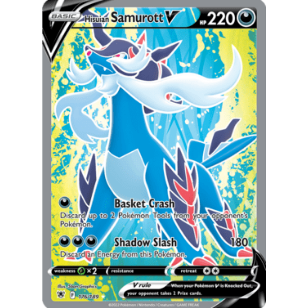 Hisuian Samurott V (Full Art) 176 - Holofoil SWSH10 Astral Radiance - Ultra Rare