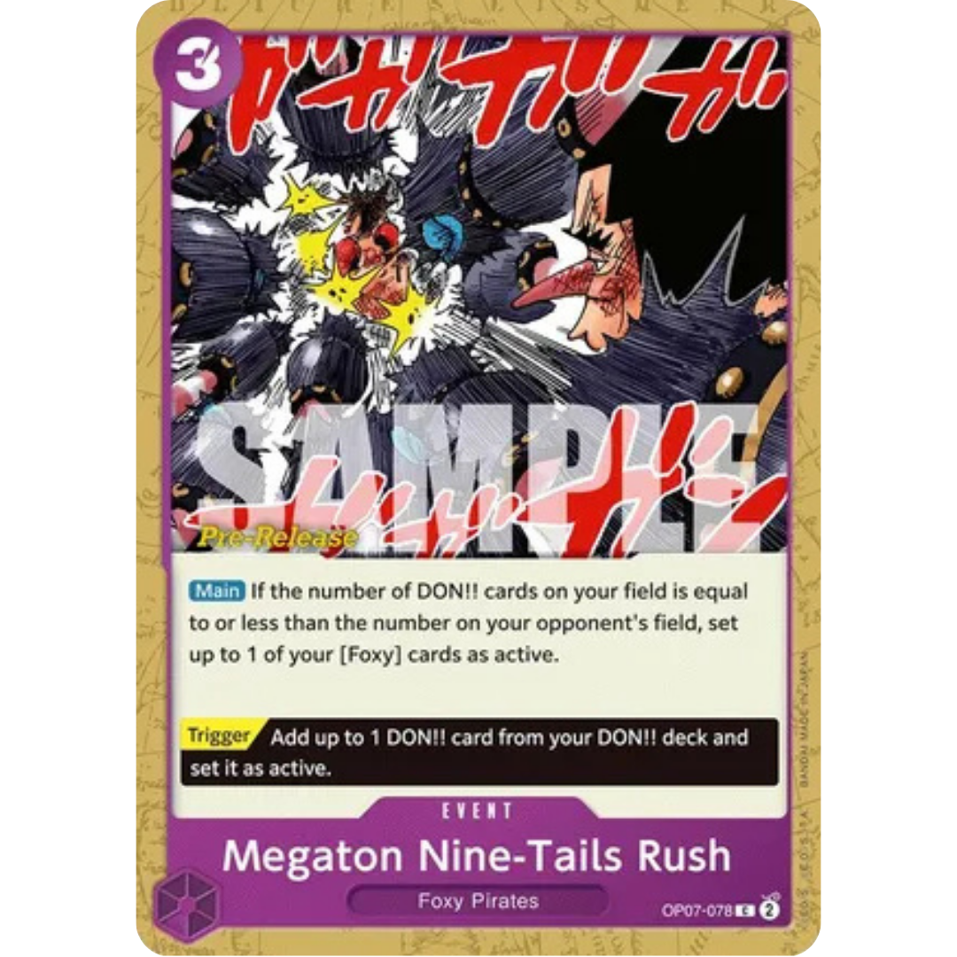 Megaton Nine-Tails Rush (OP07-078) - 500 Years in the Future Pre-Release Cards