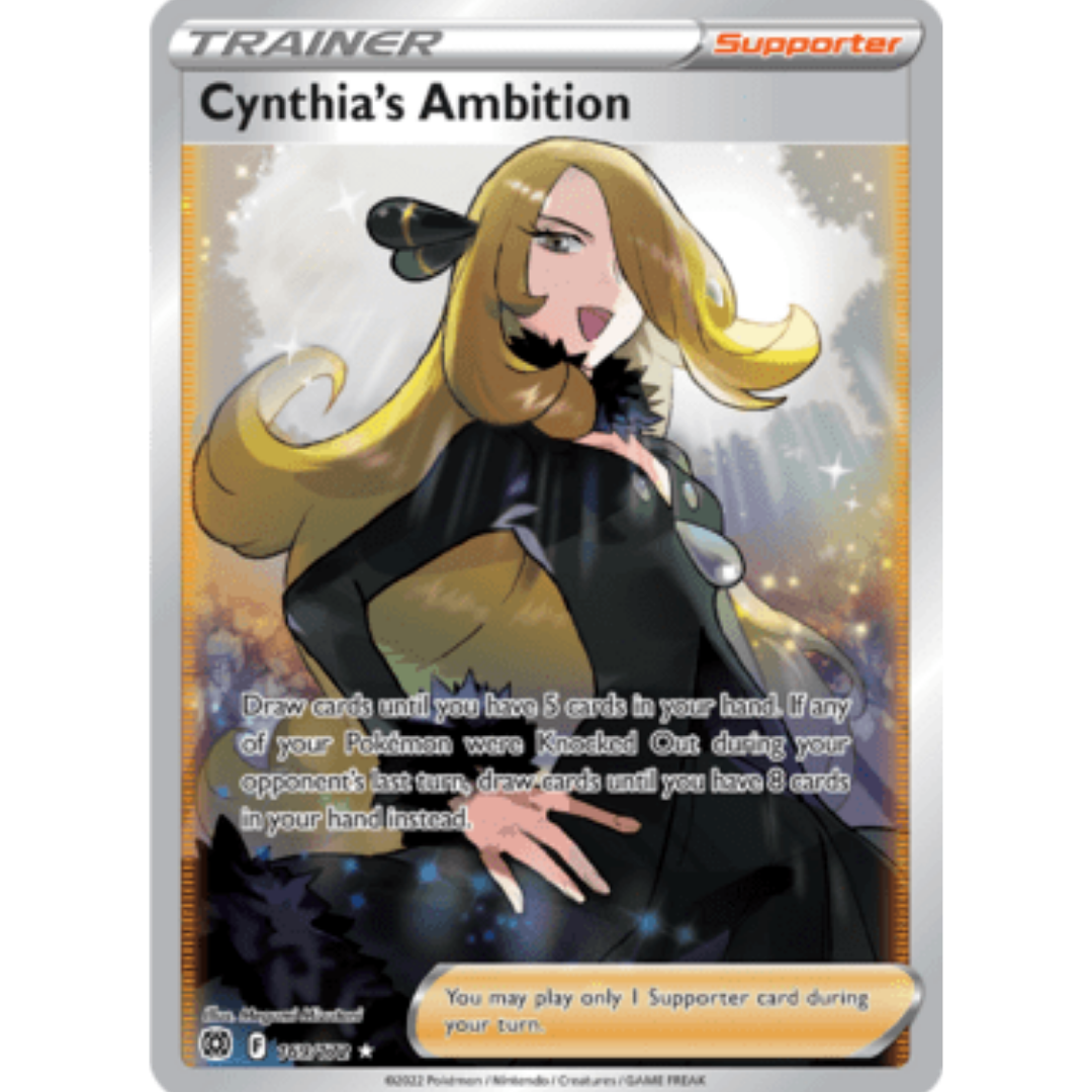 Cynthia's Ambition (Full Art) 169 - Holofoil SWSH09 Brilliant Stars - Ultra Rare