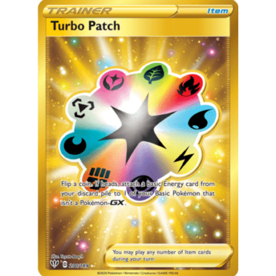 Turbo Patch (Secret) 200 - Holofoil SWSH03 Darkness Ablaze - Secret Rare
