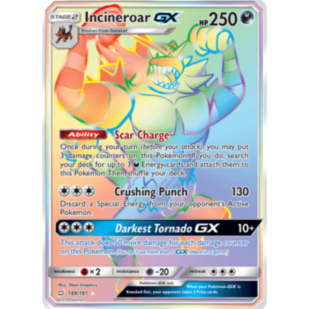 Incineroar GX (Secret) - Holofoil SM Team Up - Secret Rare