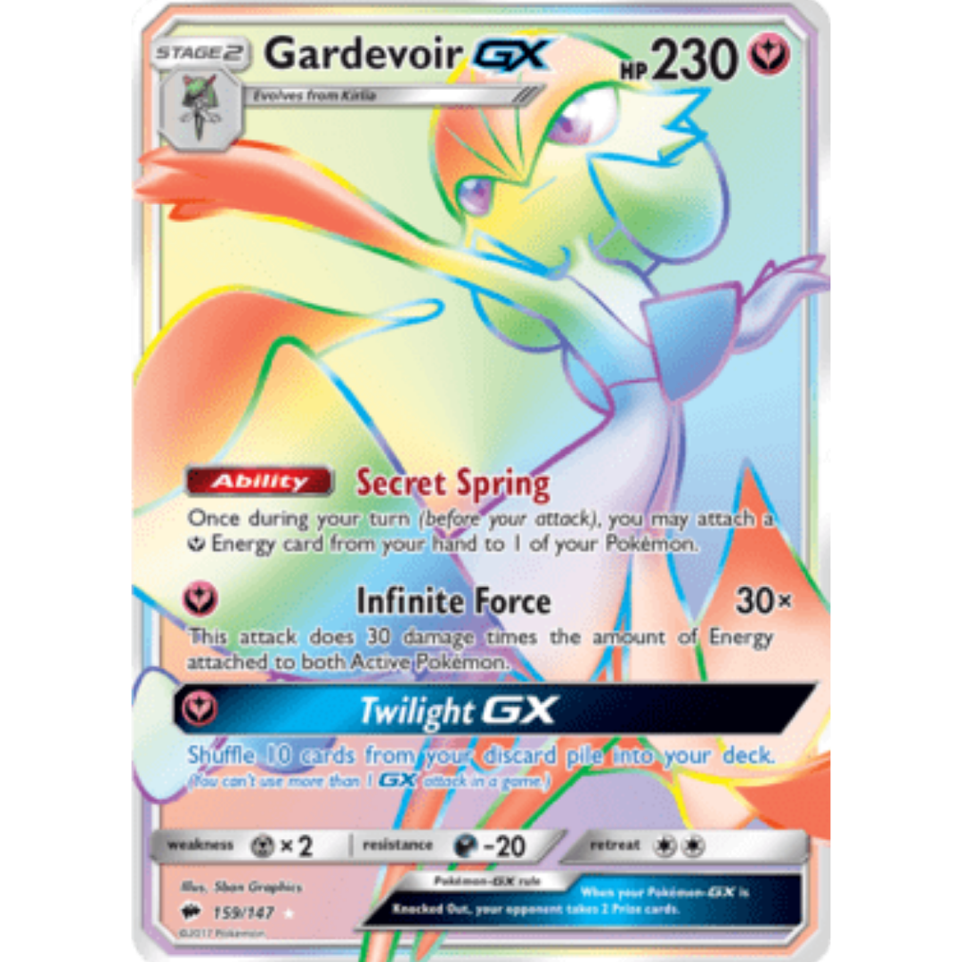 Gardevoir GX (Secret) - Holofoil SM Burning Shadows - Secret Rare