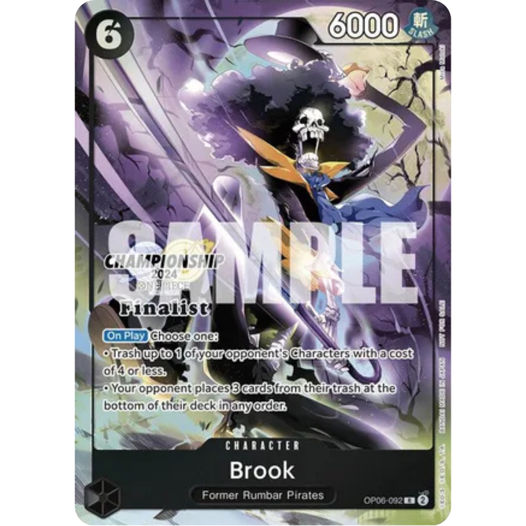 Brook (Championship 2024 Finalist Card Set) (OP06-092) - One Piece Promotion Cards Foil