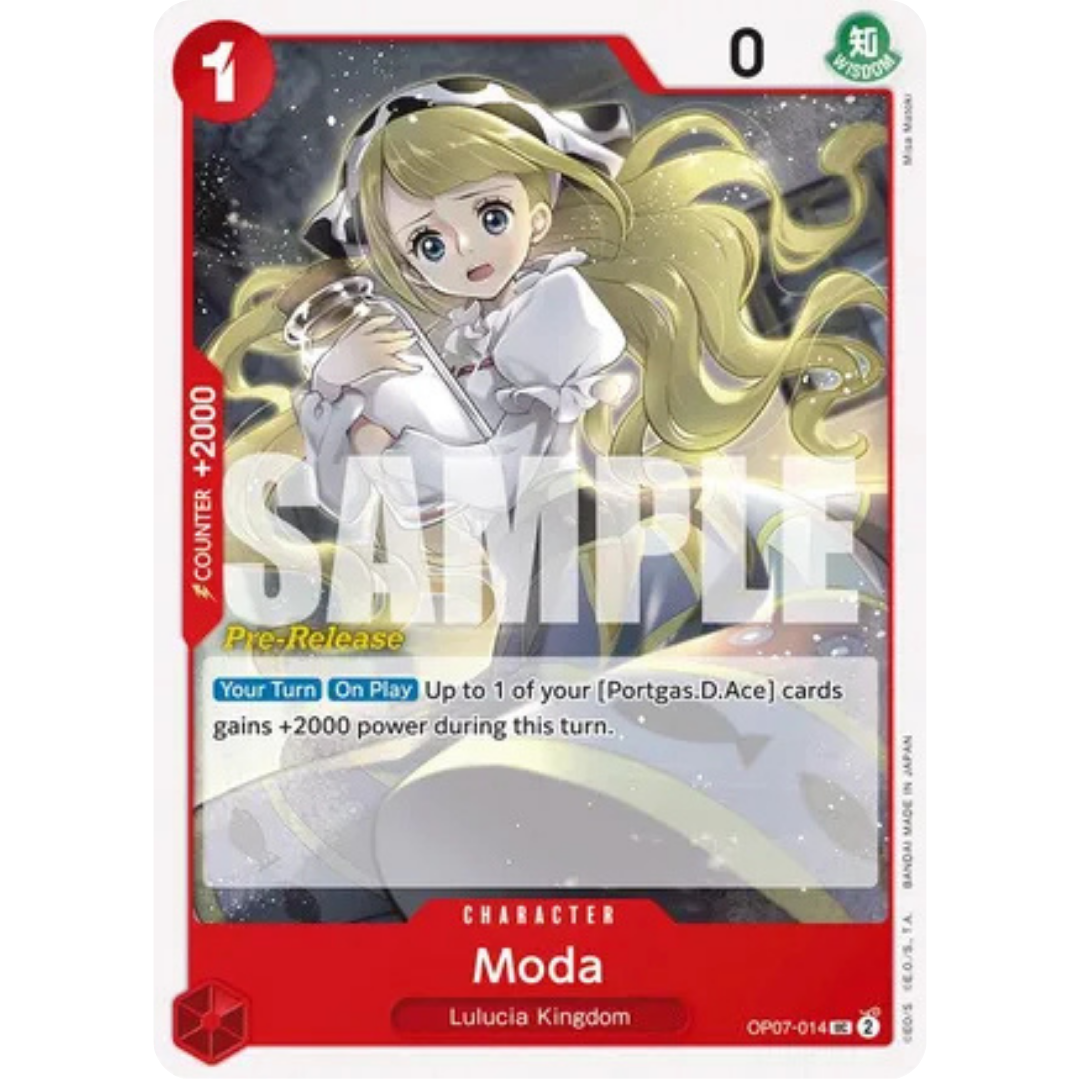 Moda (OP07-014) - 500 Years in the Future Pre-Release Cards