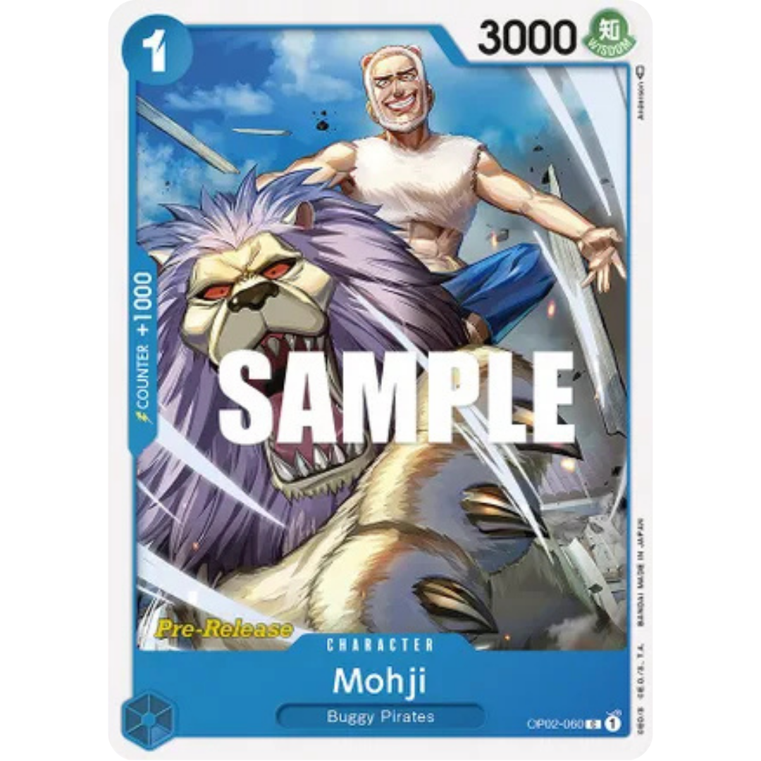 Mohji (OP02-060) - Paramount War Pre-Release Cards