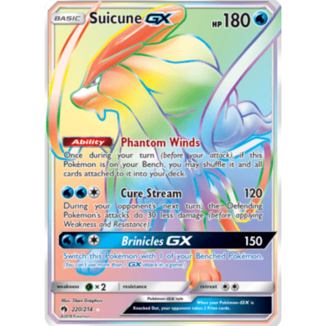 Suicune GX (Secret) - Holofoil SM Lost Thunder - Secret Rare