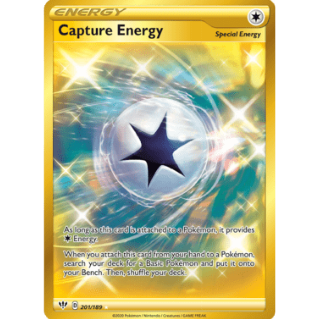 Capture Energy (Secret) 201 - Holofoil SWSH03 Darkness Ablaze - Secret Rare