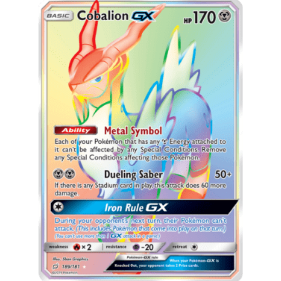 Cobalion GX (Secret) - Holofoil SM Team Up - Secret Rare