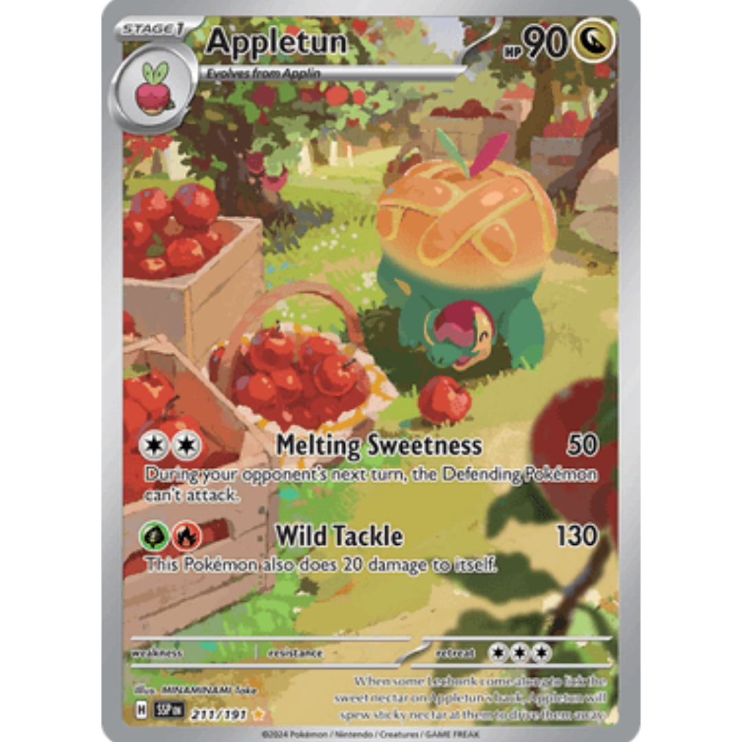 Appletun 211/191 - Holofoil SV08 Surging Sparks - Illustration Rare