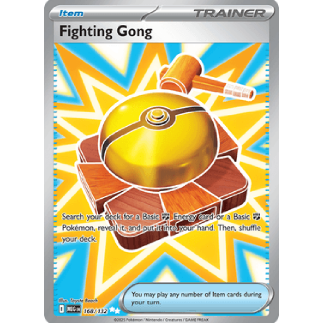 Fighting Gong 168/132 - Holofoil ME01 Mega Evolution - Ultra Rare