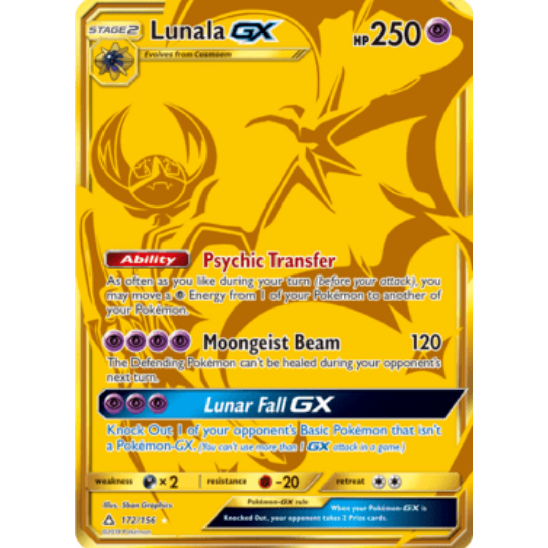 Lunala GX (Secret Rare) - Holofoil SM Ultra Prism - Secret Rare