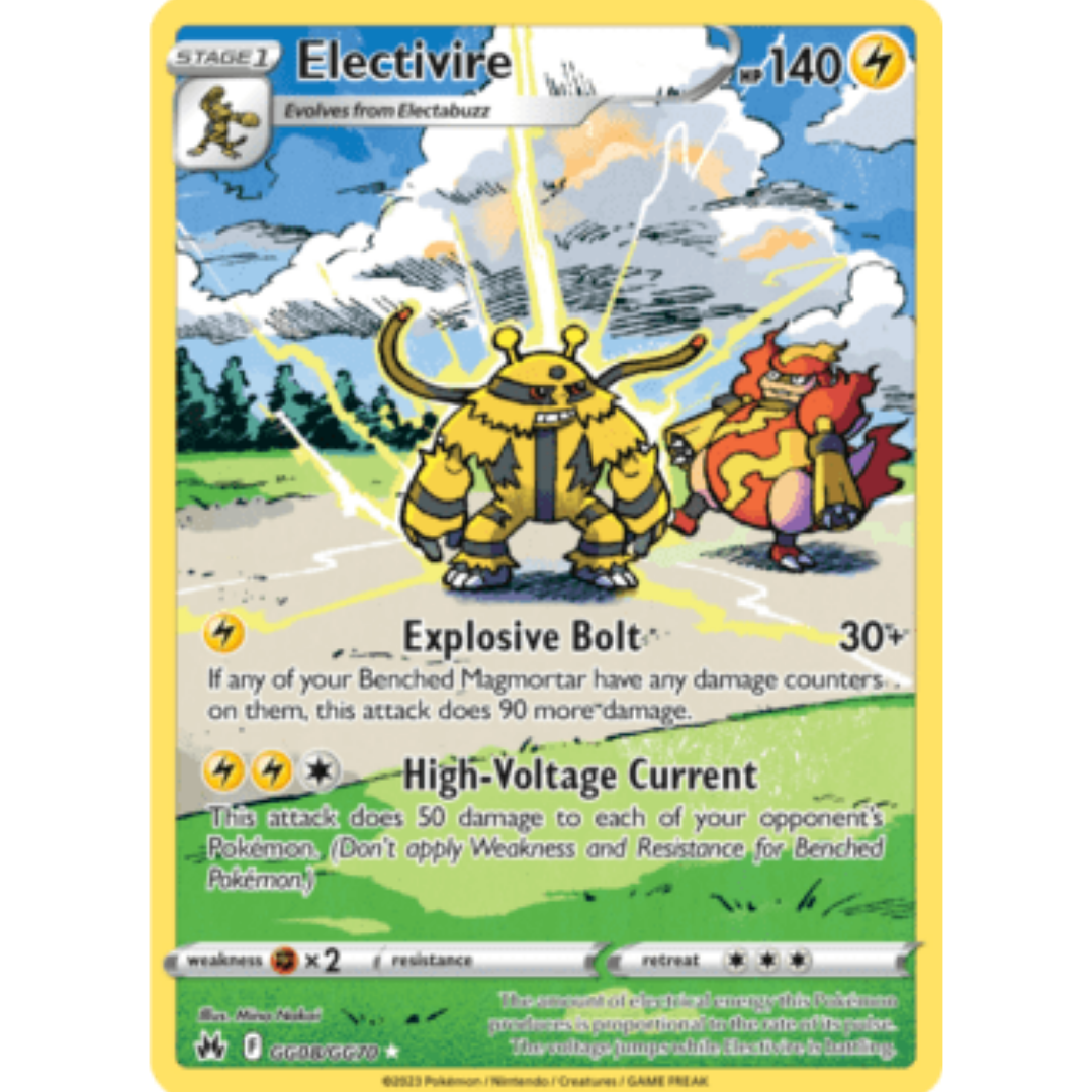 Electivire GG08 - Holofoil SWSH Crown Zenith Galarian Gallery - Ultra Rare