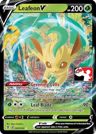 Leafeon V - Holofoil Prize Pack Series Cards - Ultra Rare