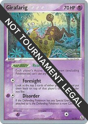 Girafarig - 2006 (Jason Klaczynski) 016 World Championship Decks - Rare