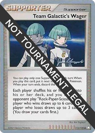 Team Galactic's Wager - 2008 (Jason Klaczynski) 115 World Championship Decks - Uncommon