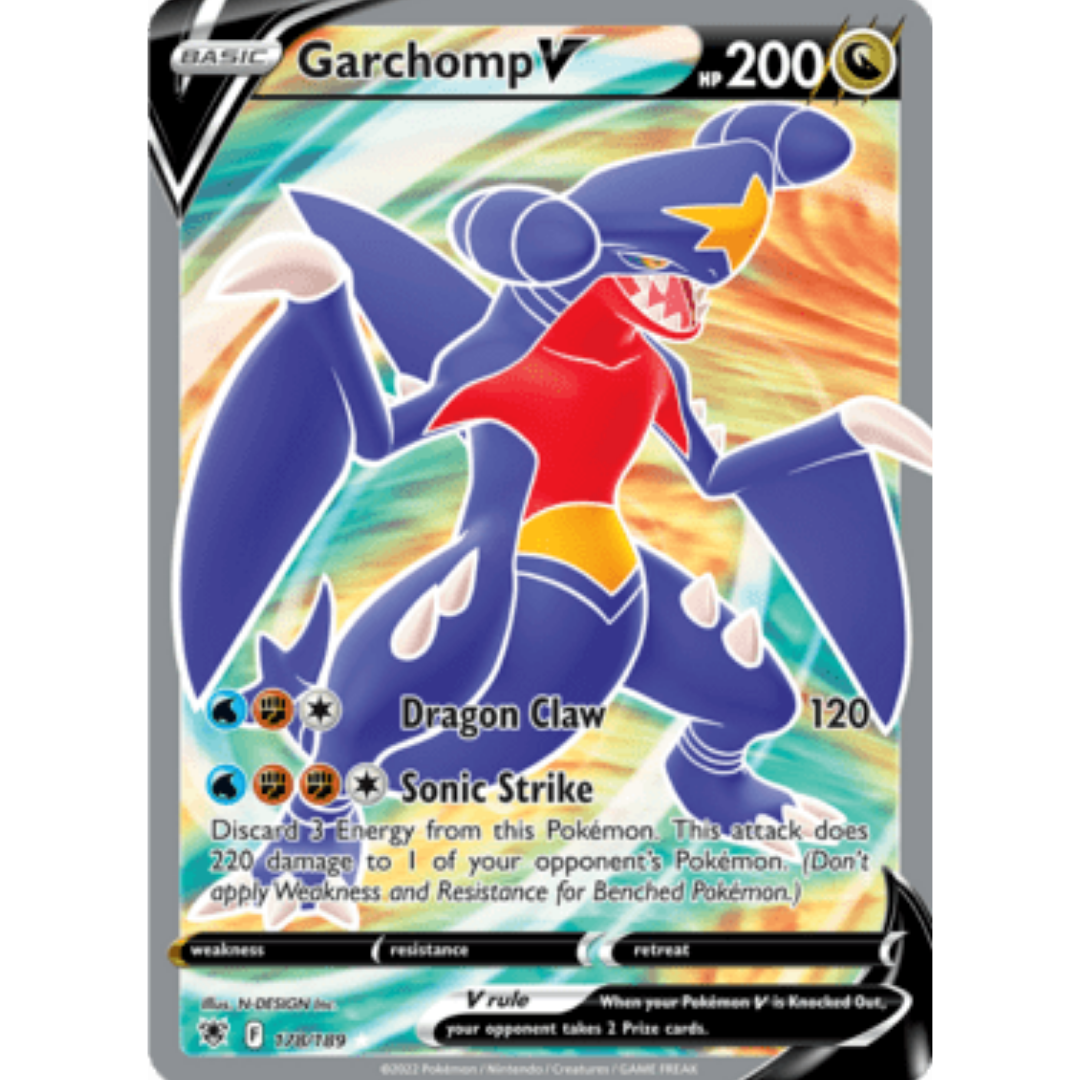 Garchomp V (Full Art) 178 - Holofoil SWSH10 Astral Radiance - Ultra Rare