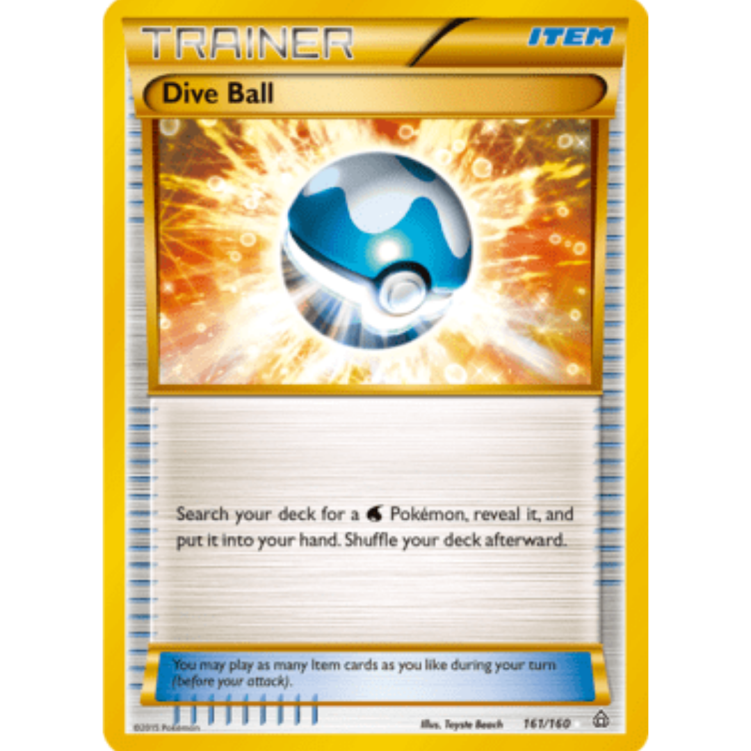 Dive Ball (161 Secret Rare) 161/160 - Holofoil XY Primal Clash - Secret Rare