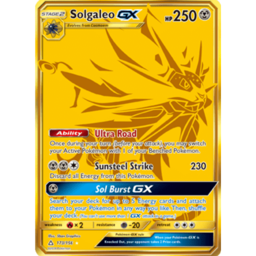 Solgaleo GX (Secret Rare) - Holofoil SM Ultra Prism - Secret Rare